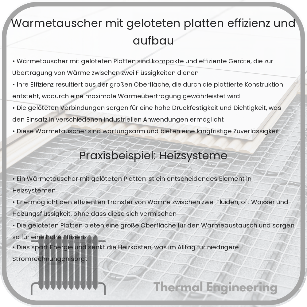Wärmetauscher mit gelöteten Platten | Effizienz und Aufbau