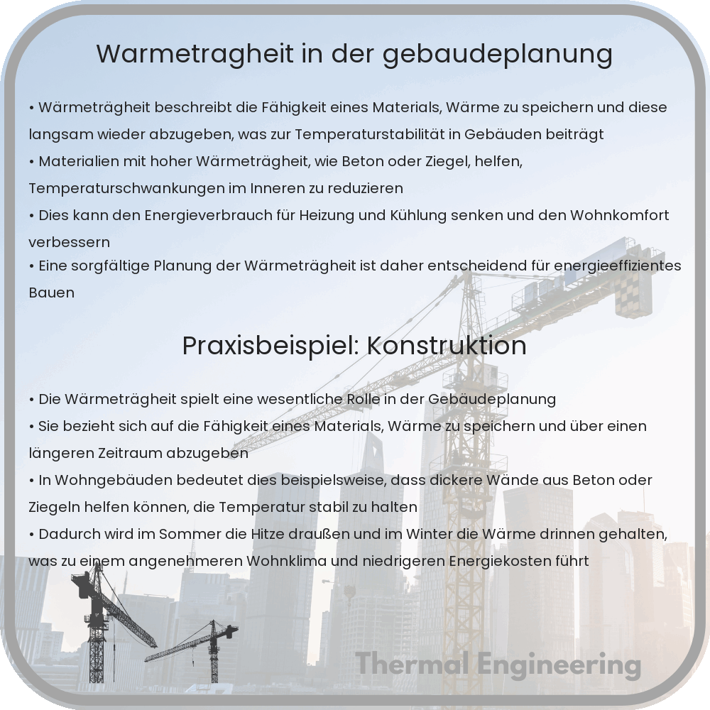 Wärmeträgheit in der Gebäudeplanung