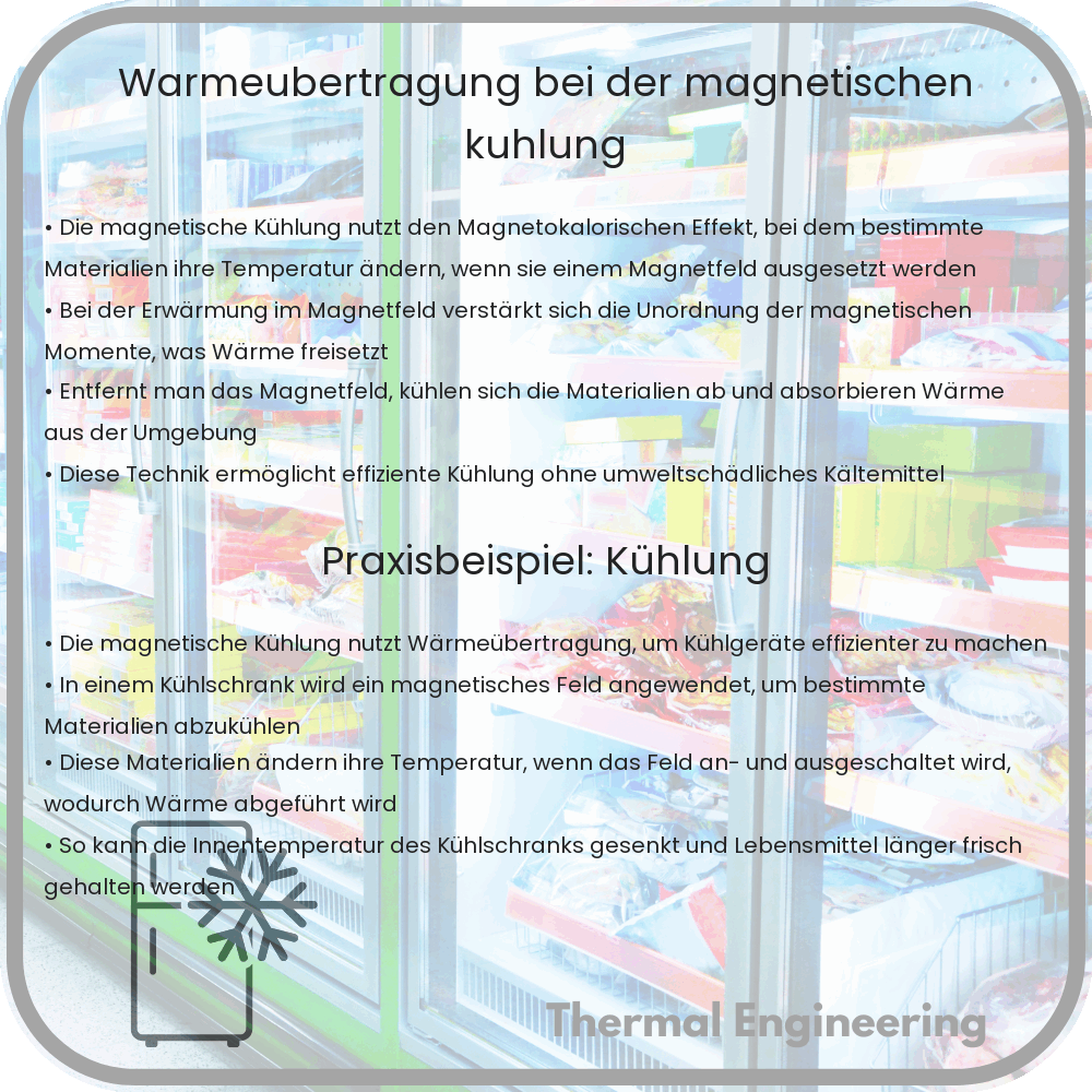 Wärmeübertragung bei der magnetischen Kühlung
