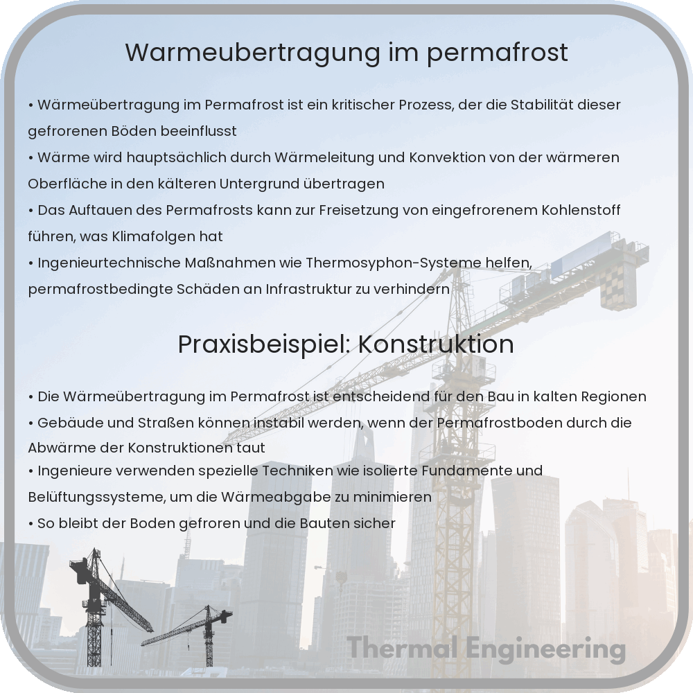 Wärmeübertragung im Permafrost