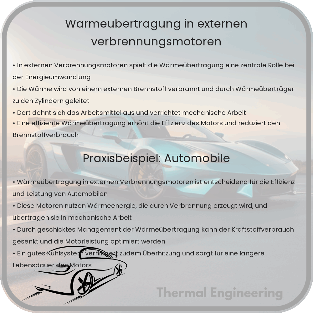 Wärmeübertragung in externen Verbrennungsmotoren