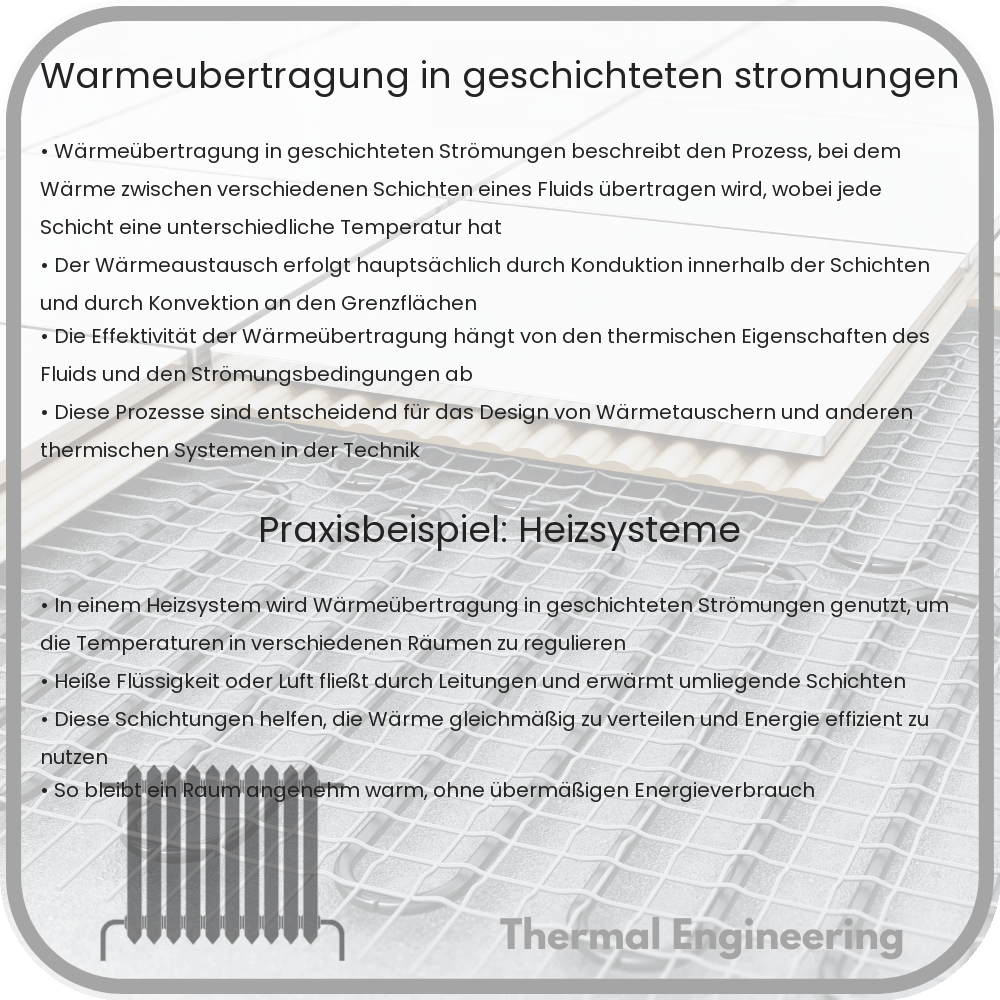 Wärmeübertragung in geschichteten Strömungen