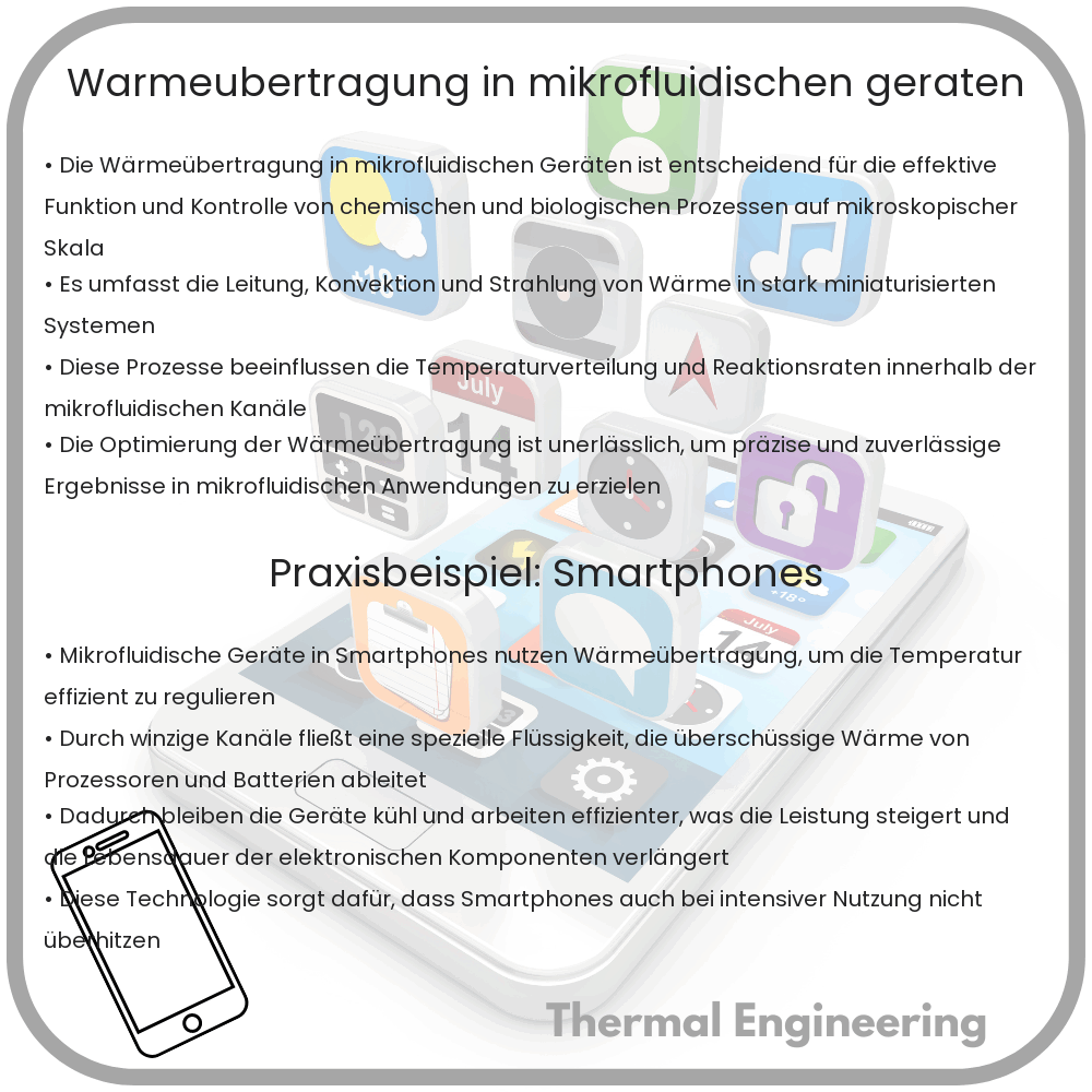 Wärmeübertragung in mikrofluidischen Geräten