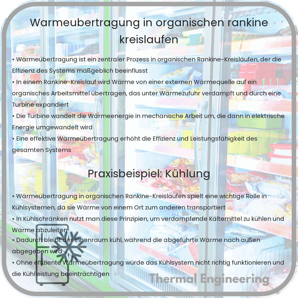 Wärmeübertragung in organischen Rankine-Kreisläufen