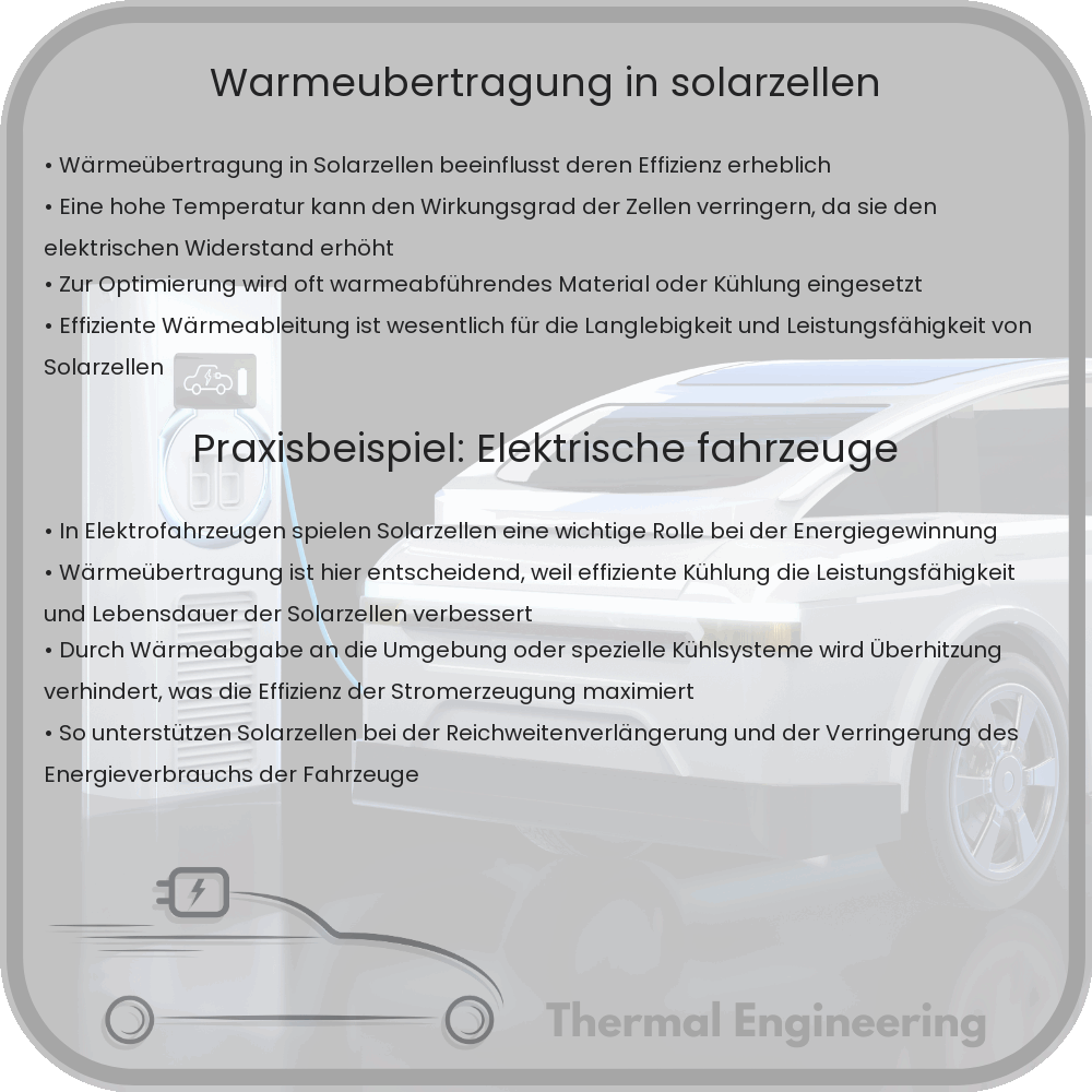 Wärmeübertragung in Solarzellen