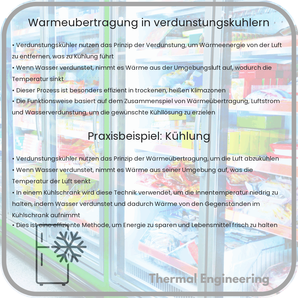 Wärmeübertragung in Verdunstungskühlern