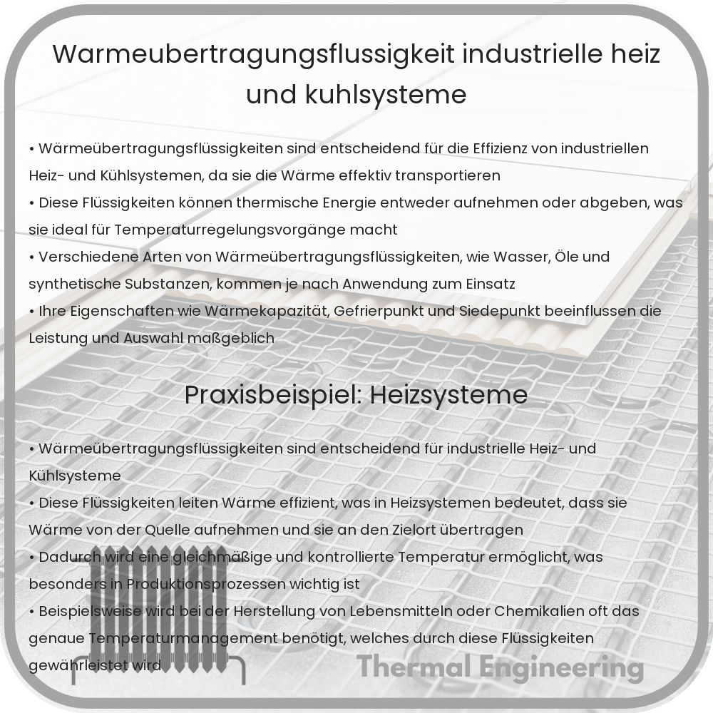 Wärmeübertragungsflüssigkeit | Industrielle Heiz- und Kühlsysteme