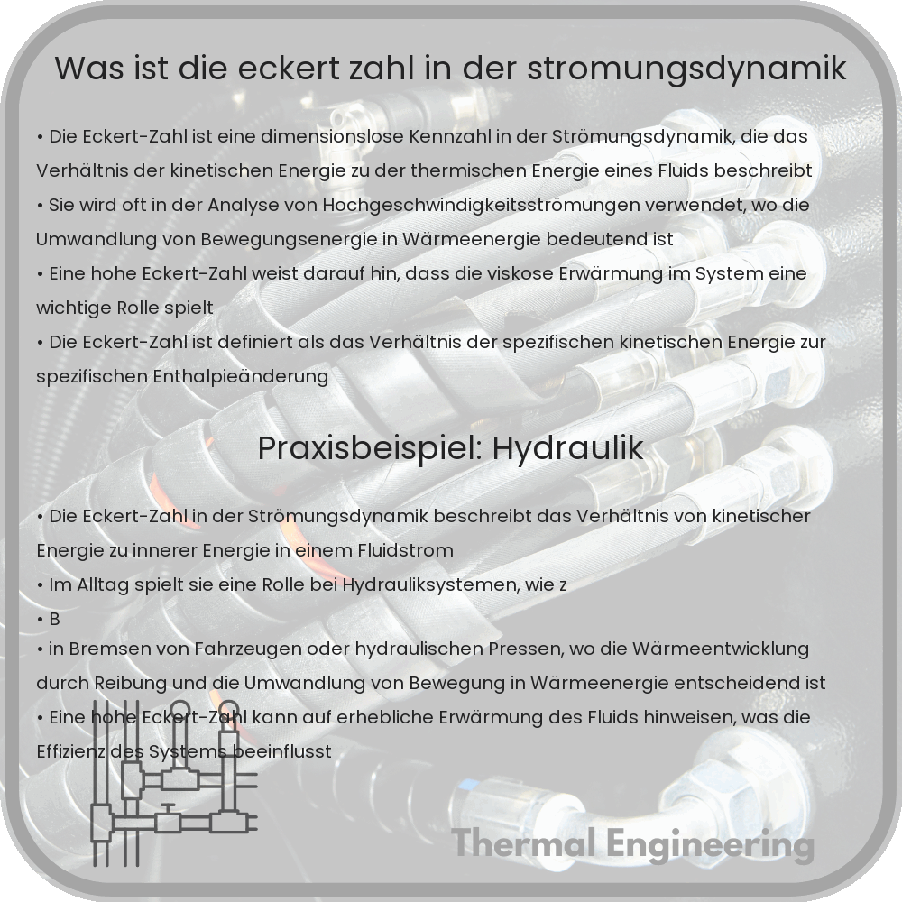 Was ist die Eckert-Zahl in der Strömungsdynamik?