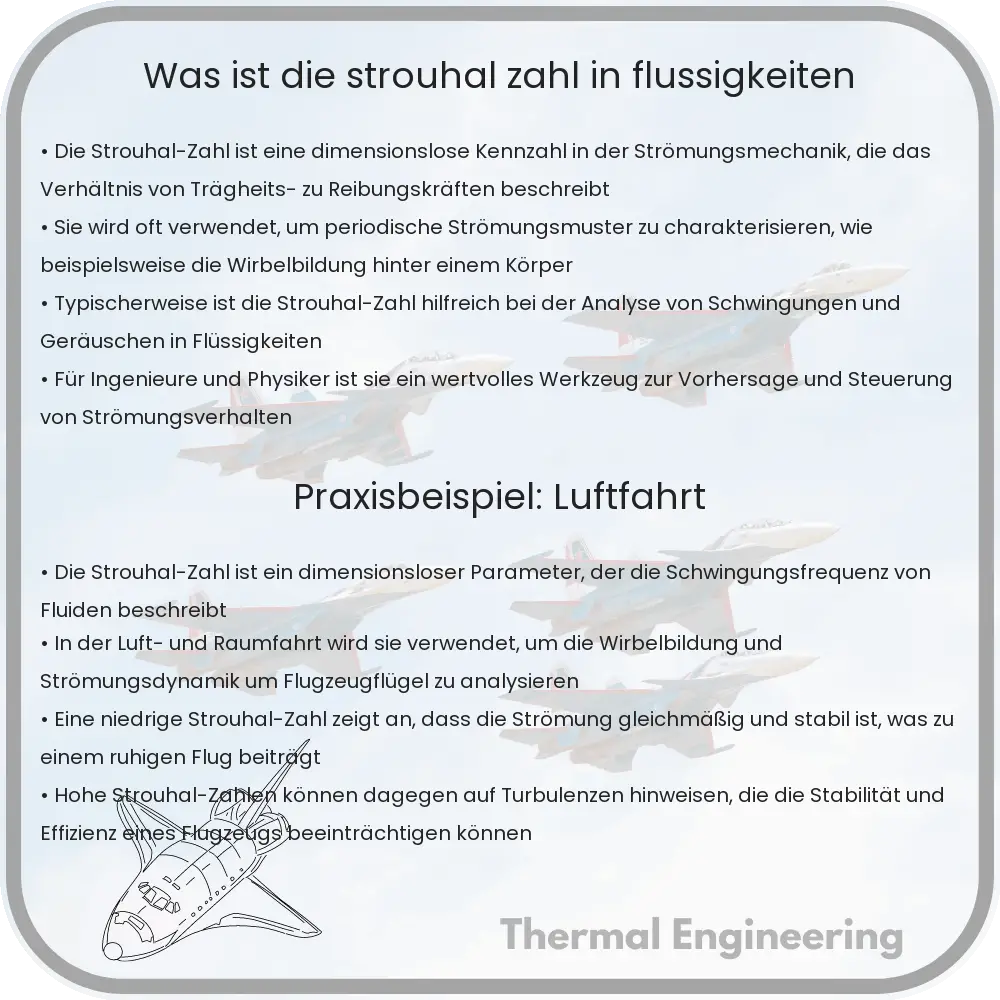 Was ist die Strouhal-Zahl in Flüssigkeiten?