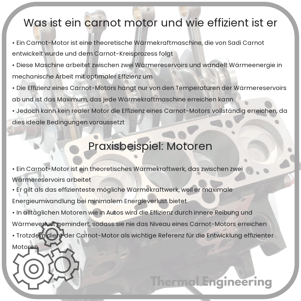 Was ist ein Carnot-Motor und wie effizient ist er?