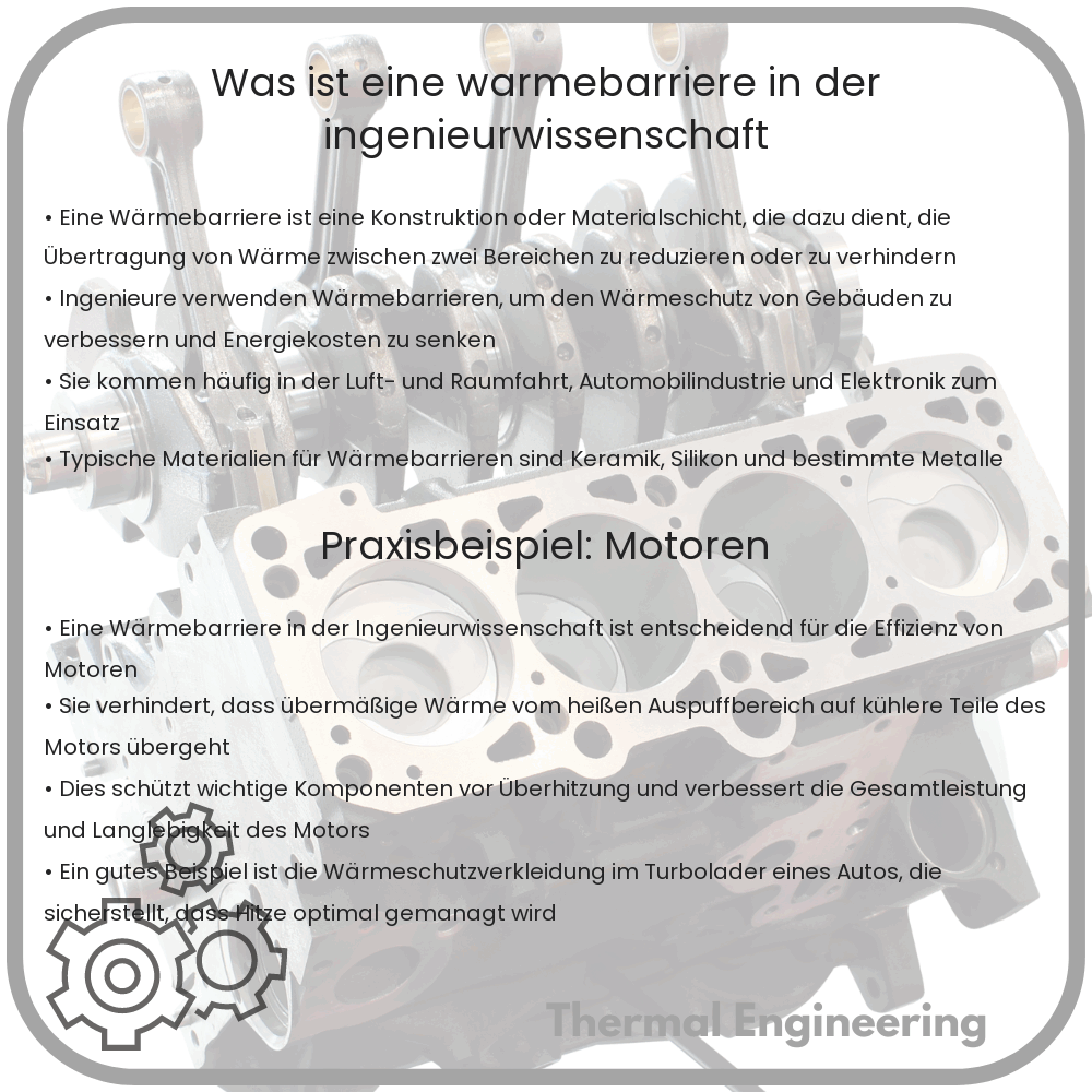Was ist eine Wärmebarriere in der Ingenieurwissenschaft?