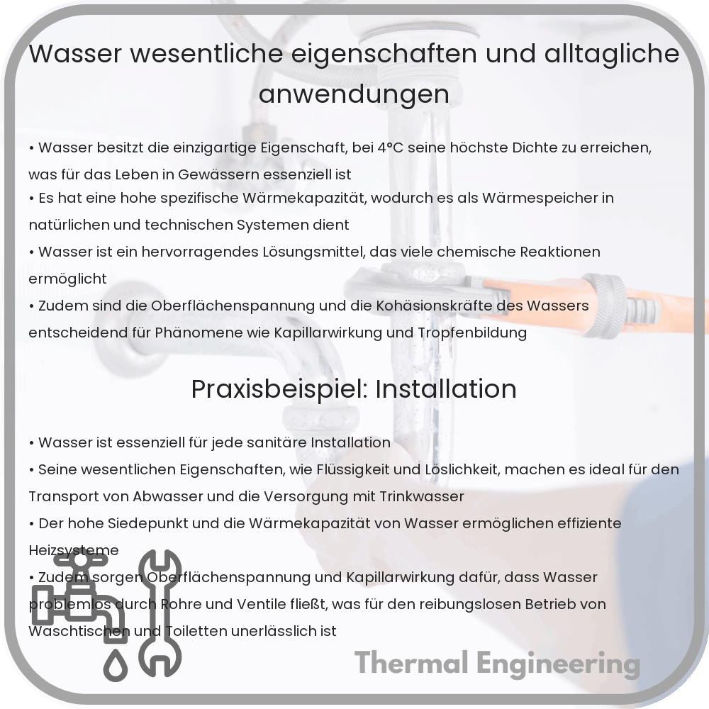Wasser | Wesentliche Eigenschaften und alltägliche Anwendungen