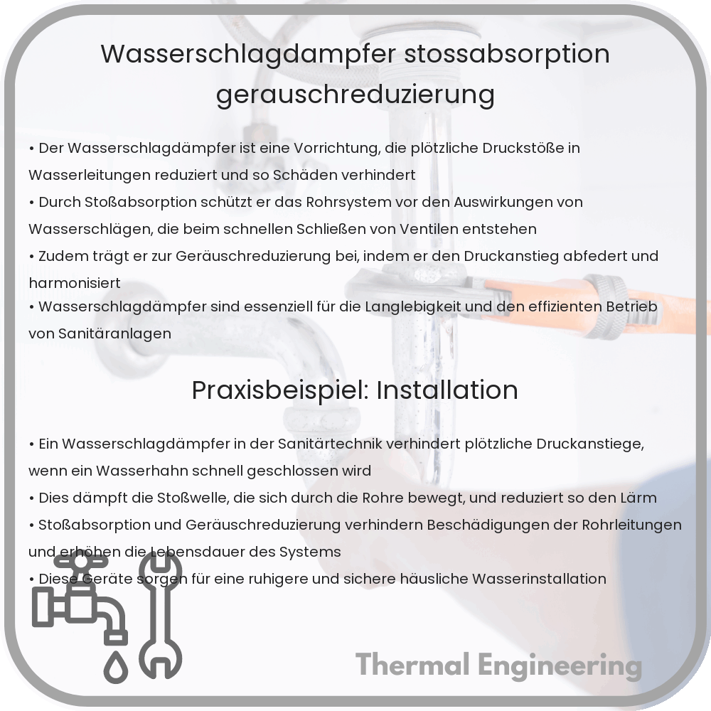 Wasserschlagdämpfer | Stoßabsorption & Geräuschreduzierung