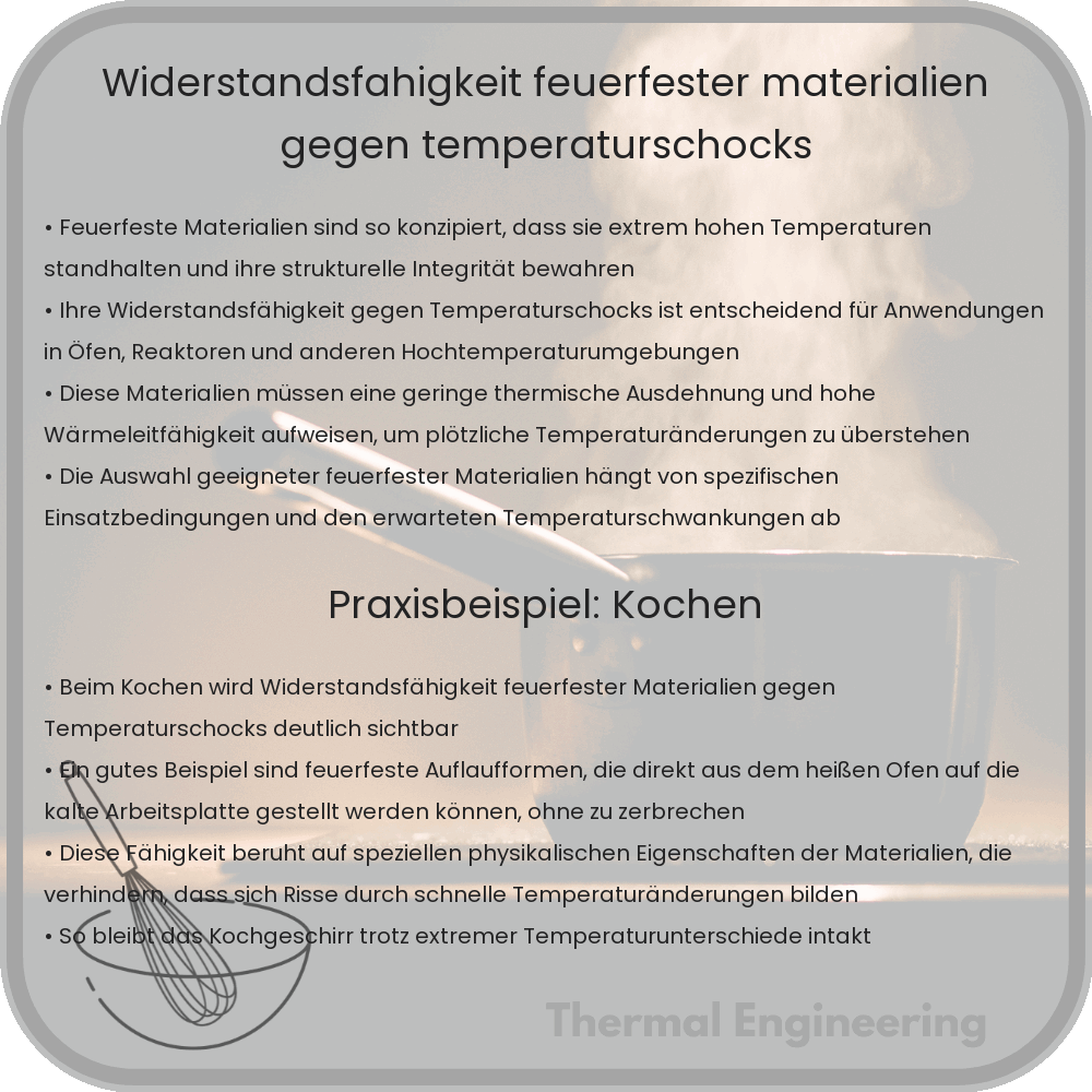 Widerstandsfähigkeit feuerfester Materialien gegen Temperaturschocks