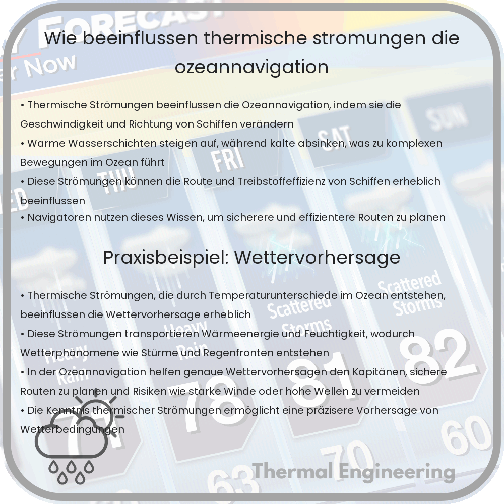 Wie beeinflussen thermische Strömungen die Ozeannavigation?