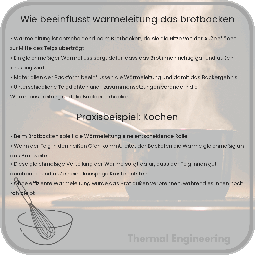 Wie beeinflusst Wärmeleitung das Brotbacken?
