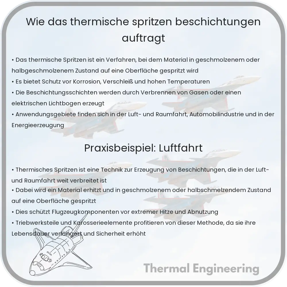 Wie das thermische Spritzen Beschichtungen aufträgt