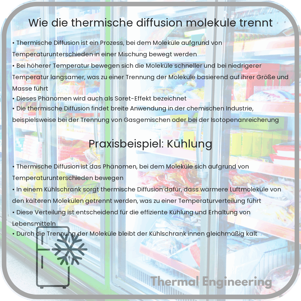 Wie die thermische Diffusion Moleküle trennt