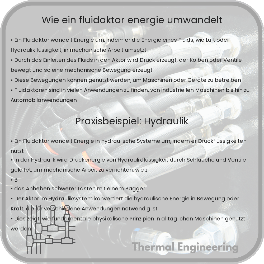 Wie ein Fluidaktor Energie umwandelt