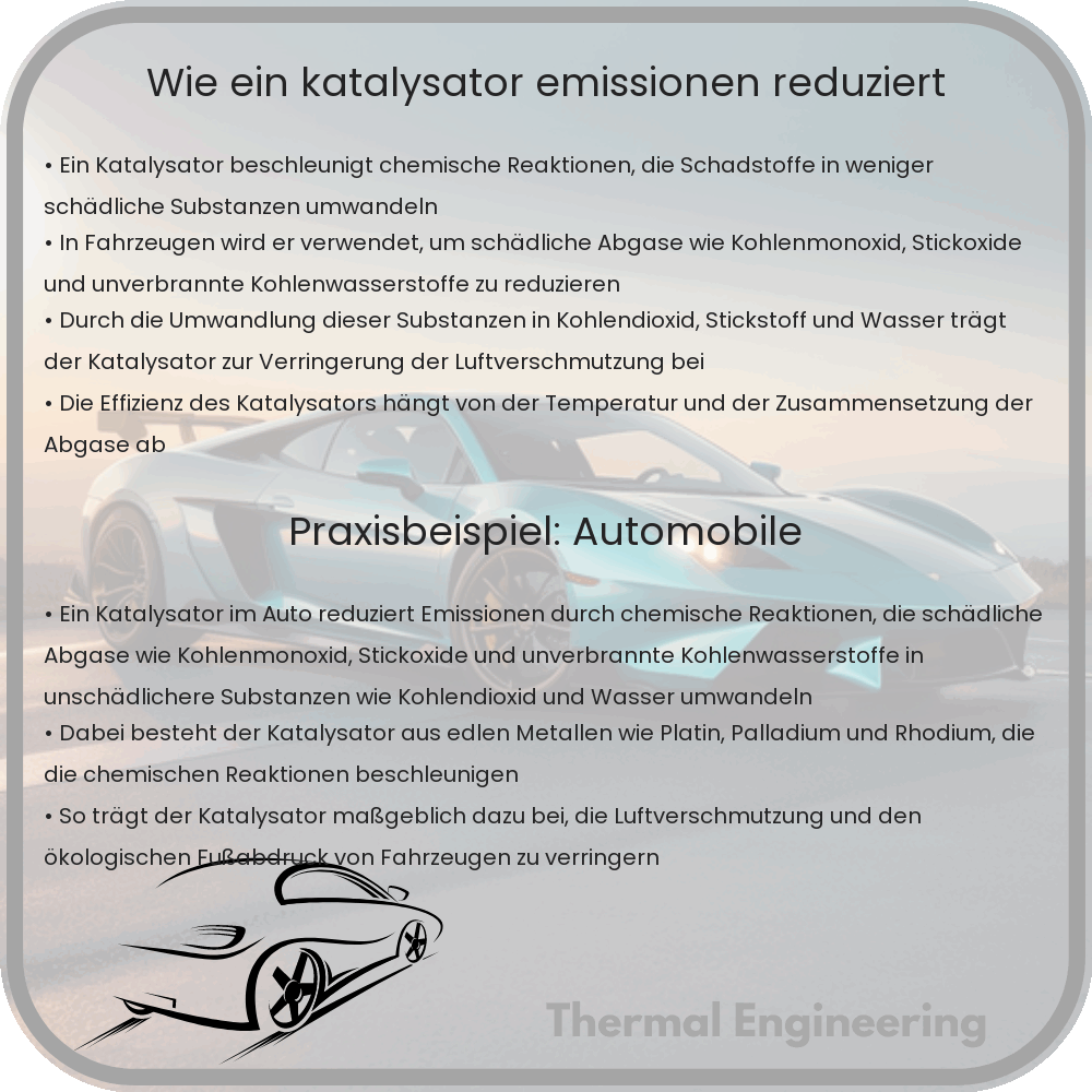 Wie ein Katalysator Emissionen reduziert