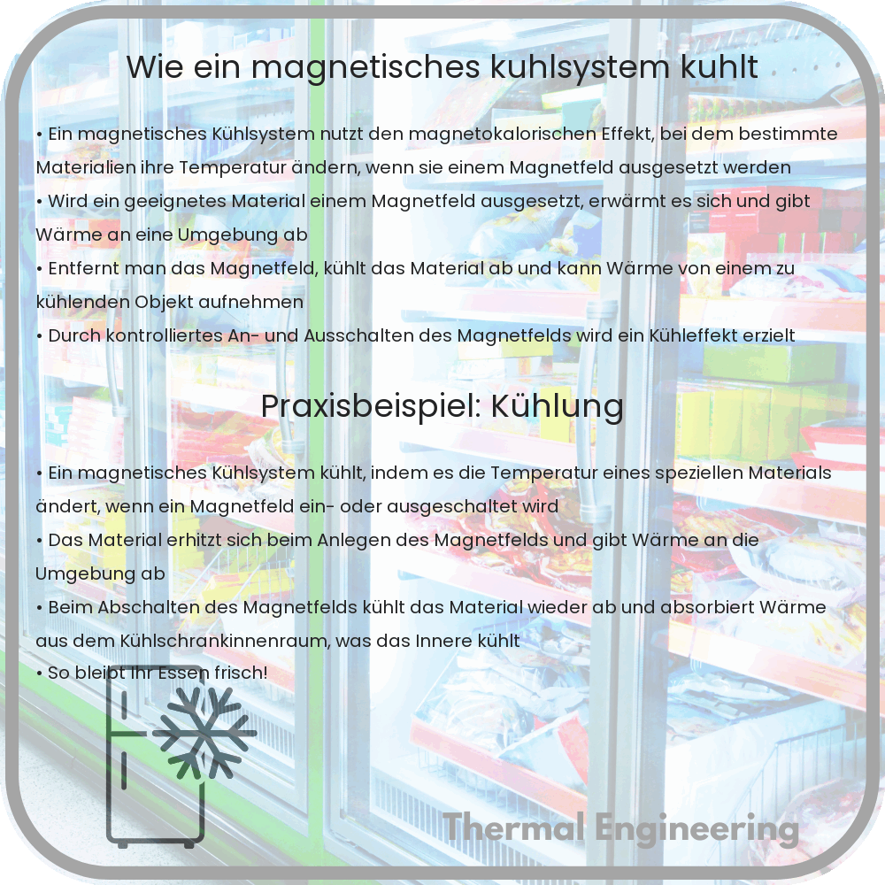 Wie ein magnetisches Kühlsystem kühlt