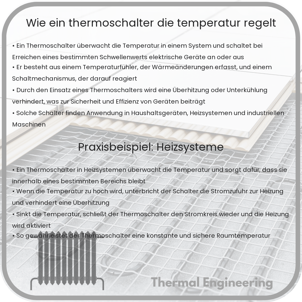 Wie ein Thermoschalter die Temperatur regelt