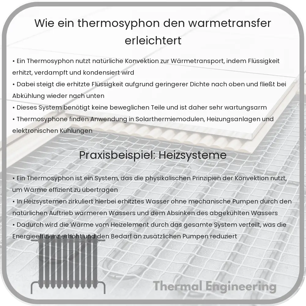 Wie ein Thermosyphon den Wärmetransfer erleichtert