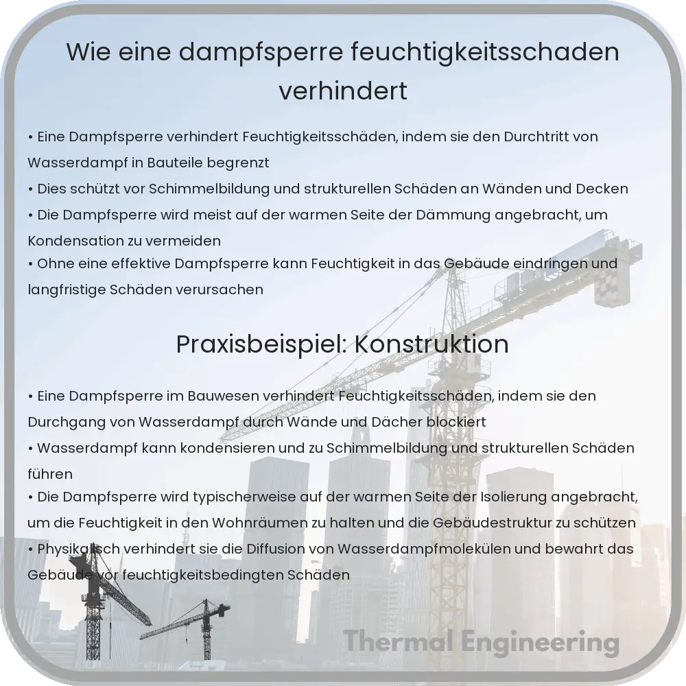 Wie eine Dampfsperre Feuchtigkeitsschäden verhindert