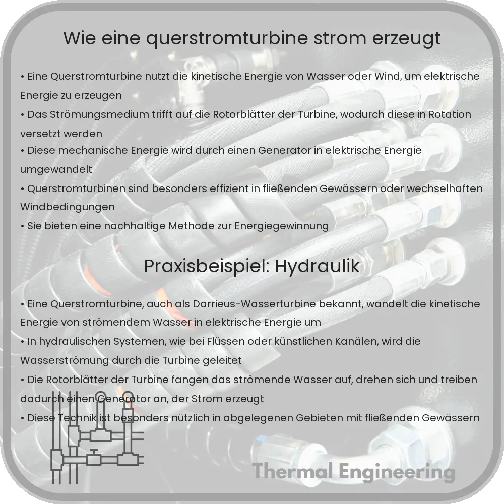 Wie eine Querstromturbine Strom erzeugt