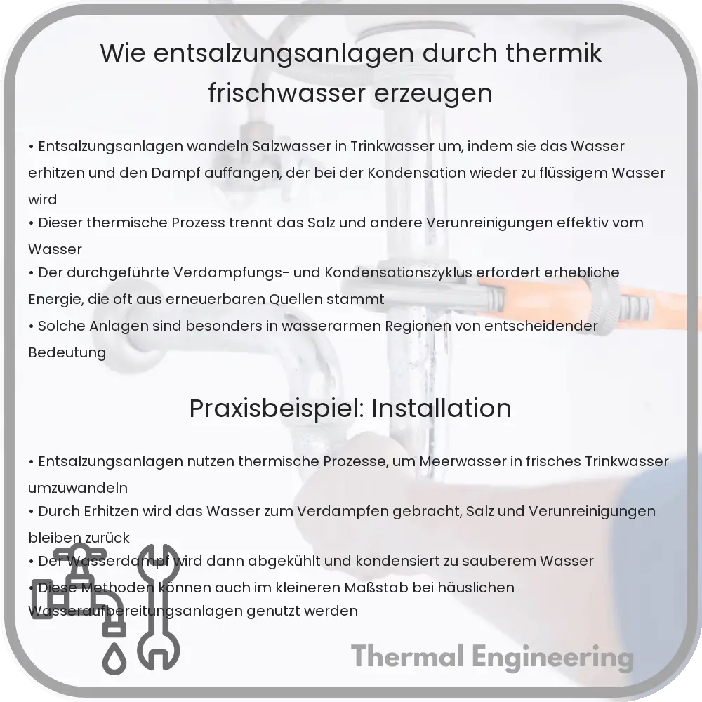 Wie Entsalzungsanlagen durch Thermik Frischwasser erzeugen