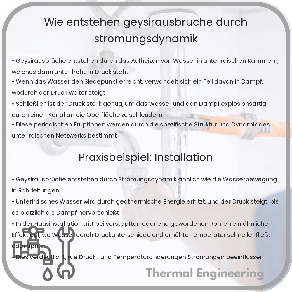 Wie entstehen Geysirausbrüche durch Strömungsdynamik?