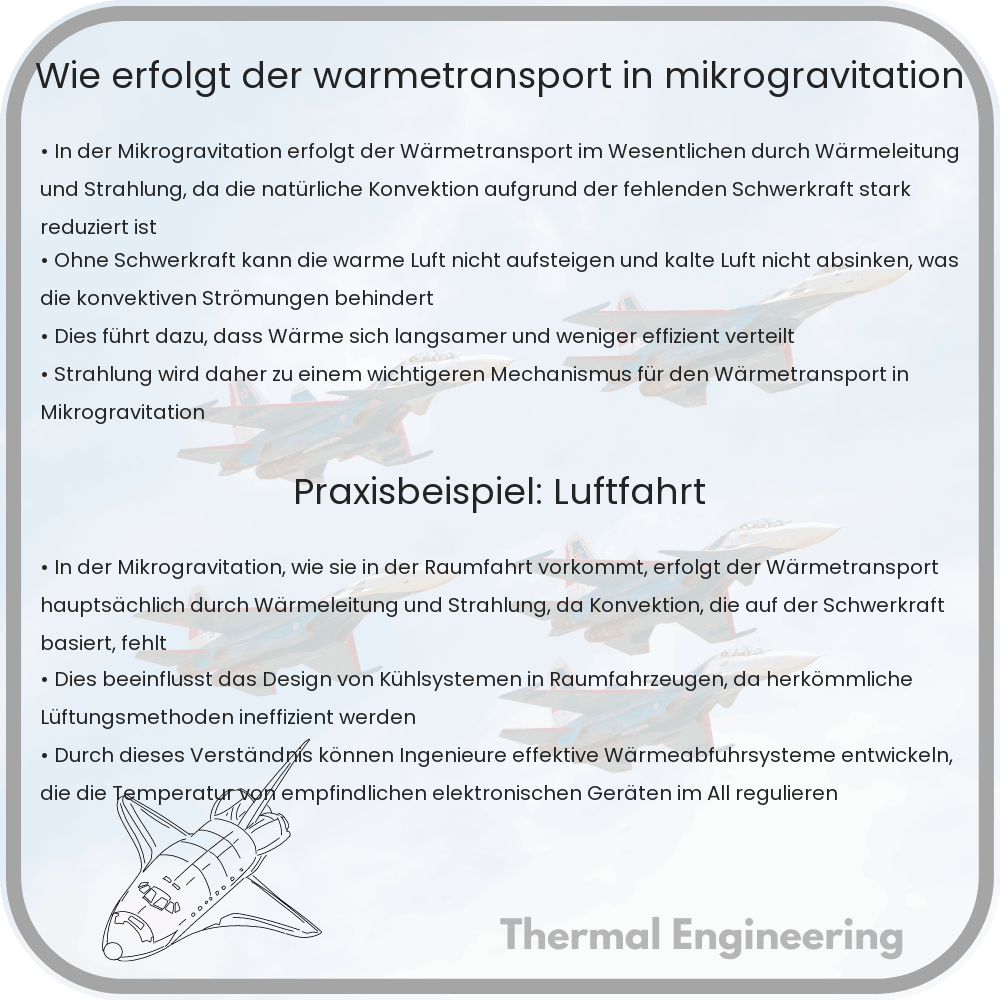 Wie erfolgt der Wärmetransport in Mikrogravitation?