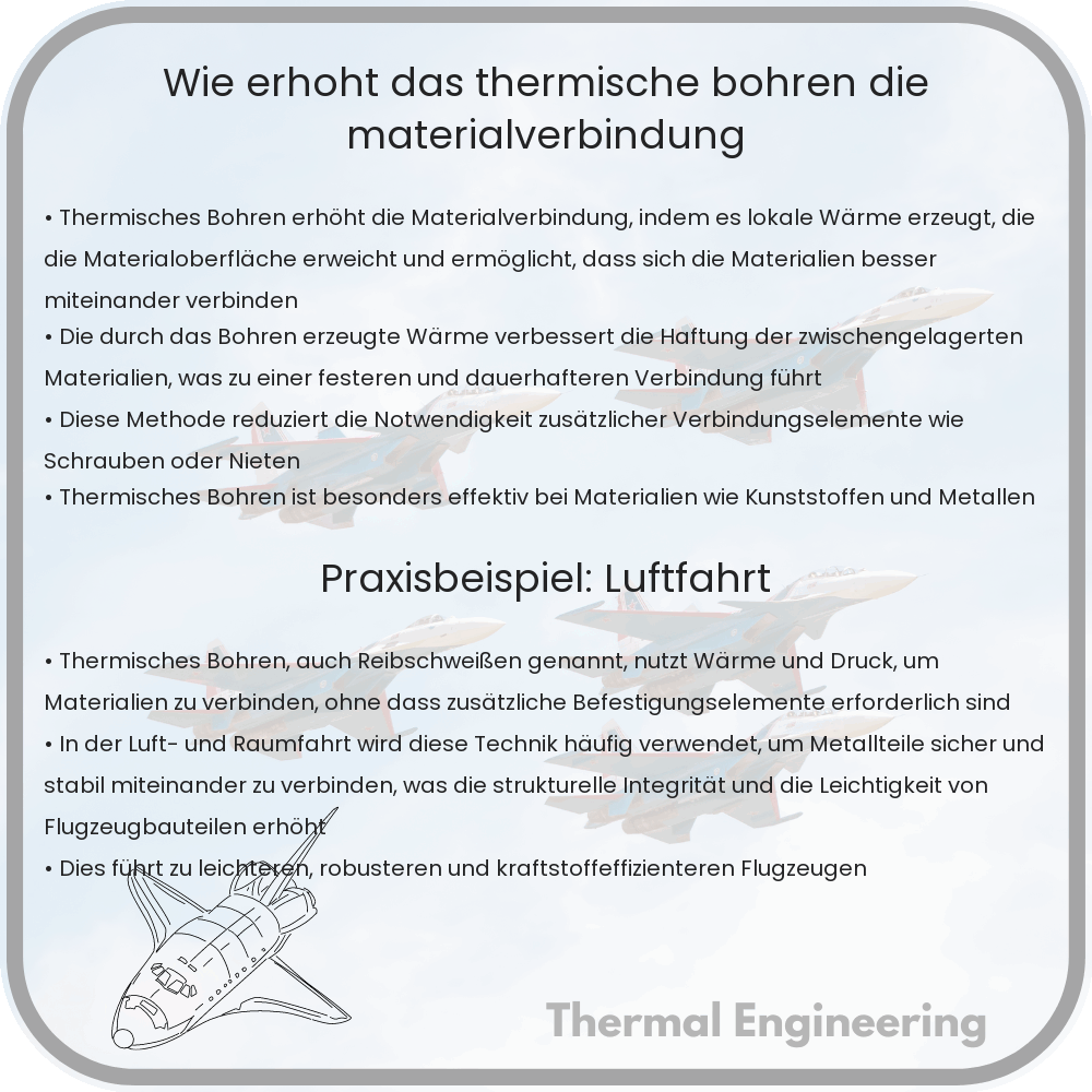 Wie erhöht das thermische Bohren die Materialverbindung?