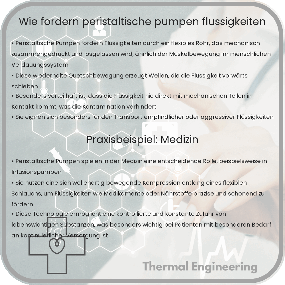 Wie fördern peristaltische Pumpen Flüssigkeiten?