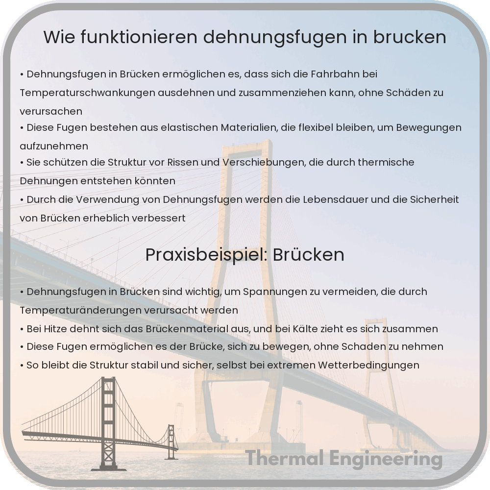 Wie funktionieren Dehnungsfugen in Brücken?