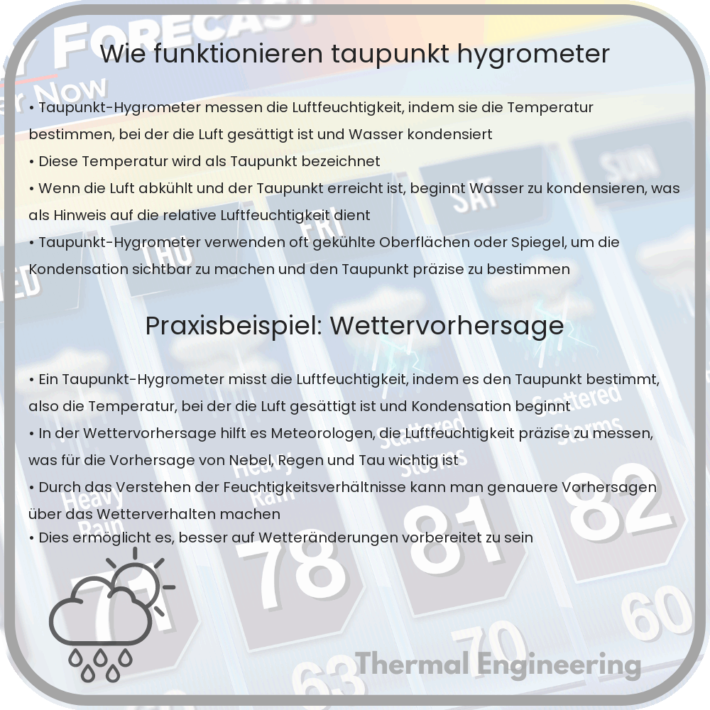Wie funktionieren Taupunkt-Hygrometer?