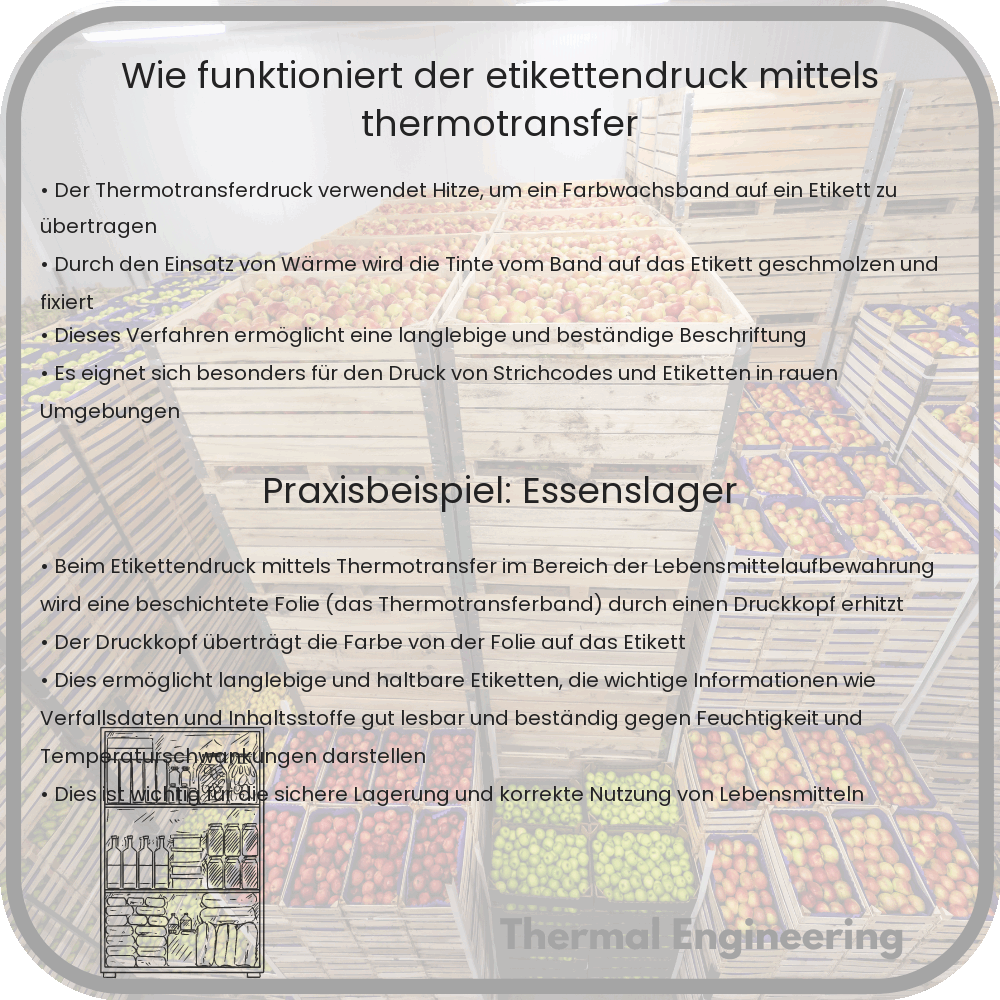 Wie funktioniert der Etikettendruck mittels Thermotransfer?