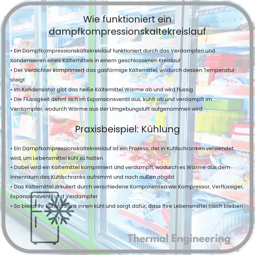 Wie funktioniert ein Dampfkompressionskältekreislauf?