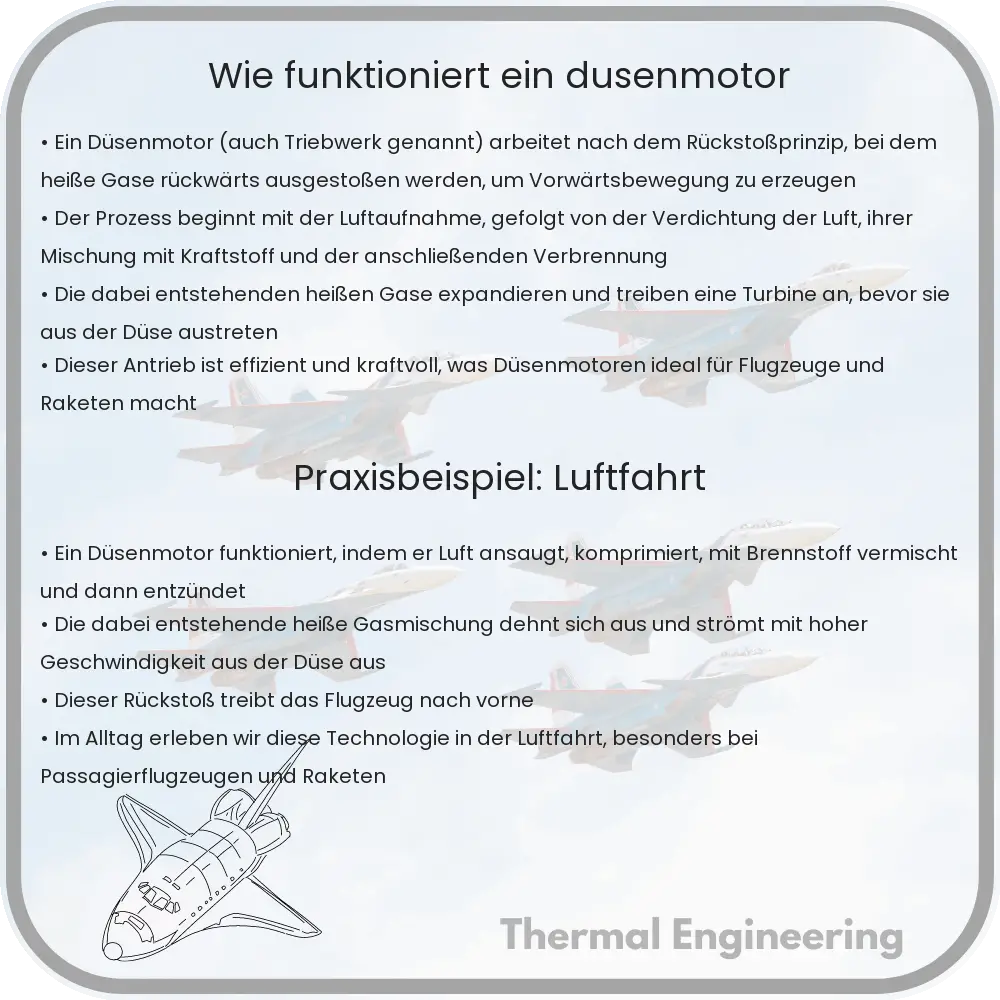 Wie funktioniert ein Düsenmotor?