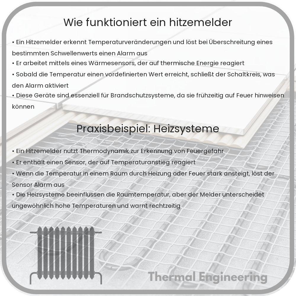 Wie funktioniert ein Hitzemelder?