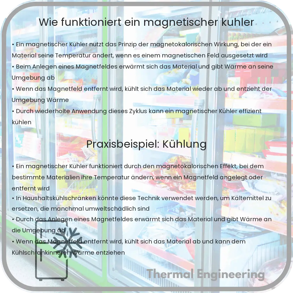 Wie funktioniert ein magnetischer Kühler?