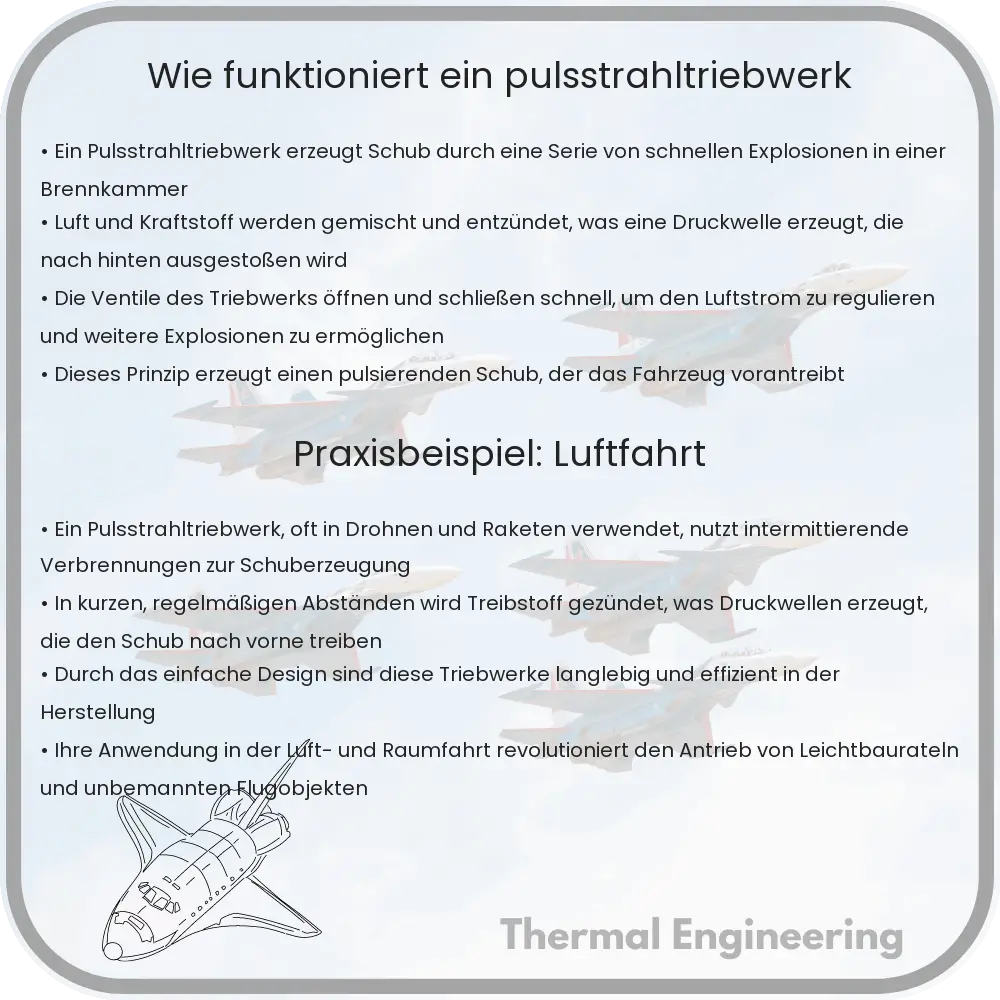Wie funktioniert ein Pulsstrahltriebwerk?