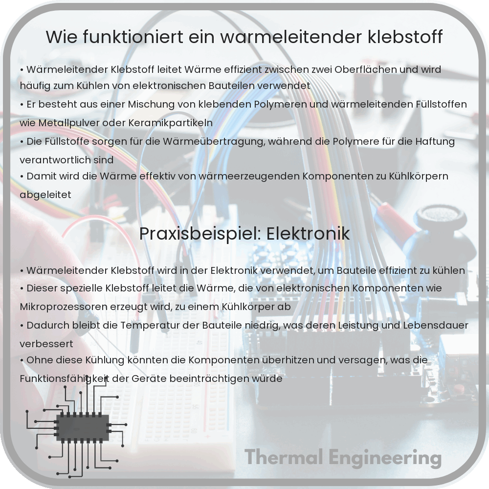 Wie funktioniert ein wärmeleitender Klebstoff?