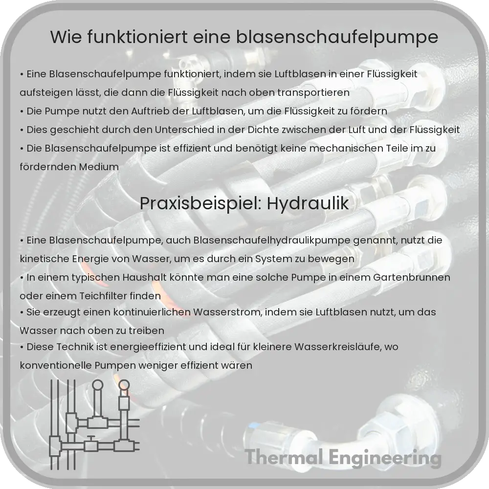 Wie funktioniert eine Blasenschaufelpumpe?