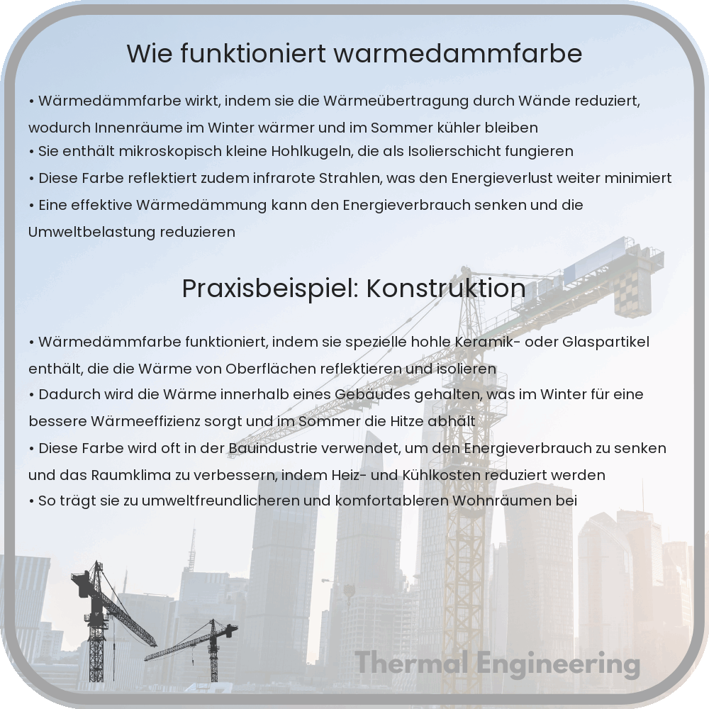 Wie funktioniert Wärmedämmfarbe?