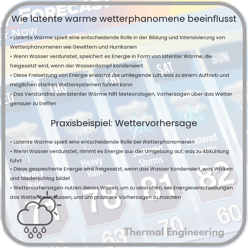Wie latente Wärme Wetterphänomene beeinflusst