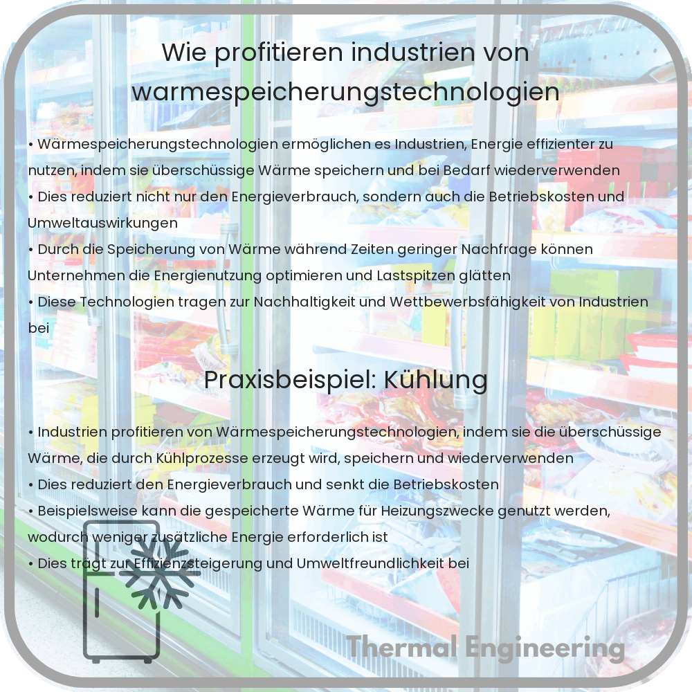 Wie profitieren Industrien von Wärmespeicherungstechnologien?