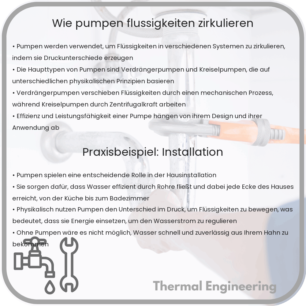 Wie Pumpen Flüssigkeiten Zirkulieren