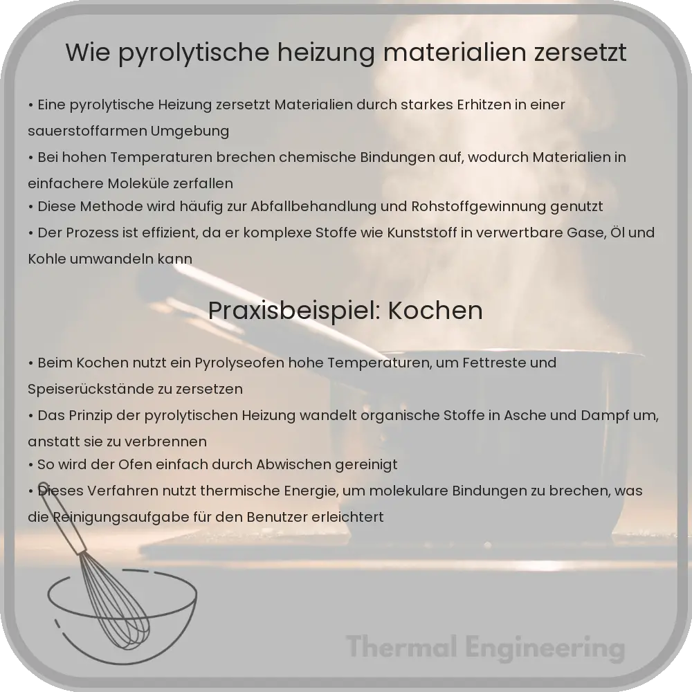 Wie pyrolytische Heizung Materialien zersetzt
