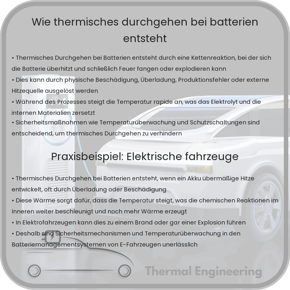 Wie thermisches Durchgehen bei Batterien entsteht